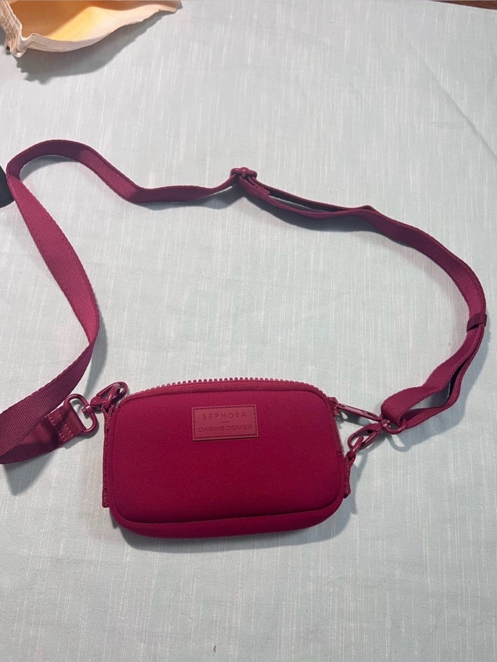 Dagne Dover x Sephora Small Burgundy Crossbody  Bag Phone Sling Limited Edition